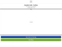 Tablet Screenshot of goodiescafecrofton.com